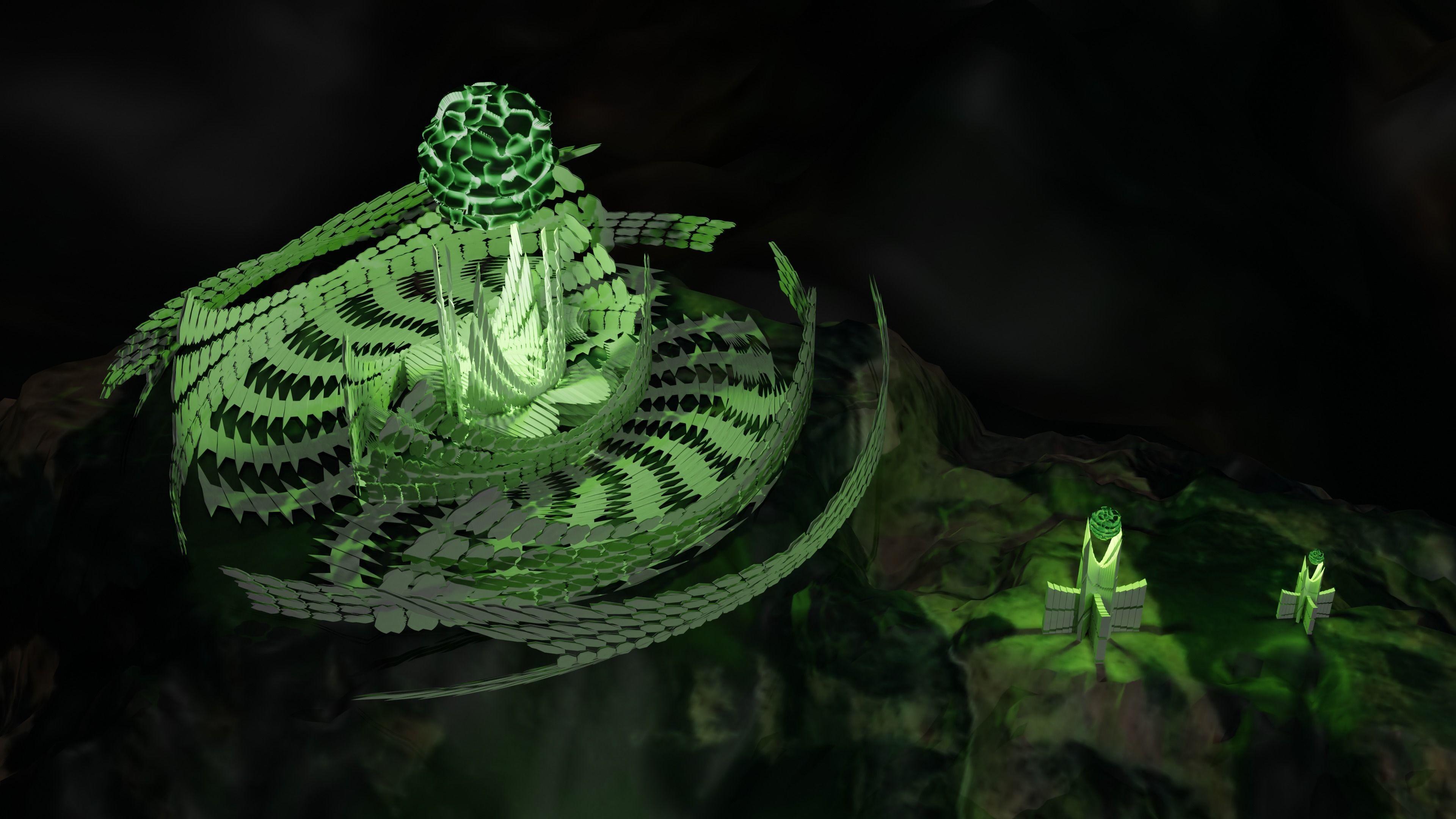 Sci-fi Villain Base 3D model_6