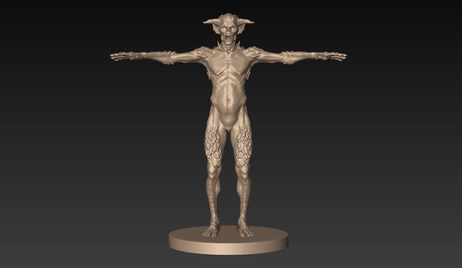 Demon Creature 03 3D model_2