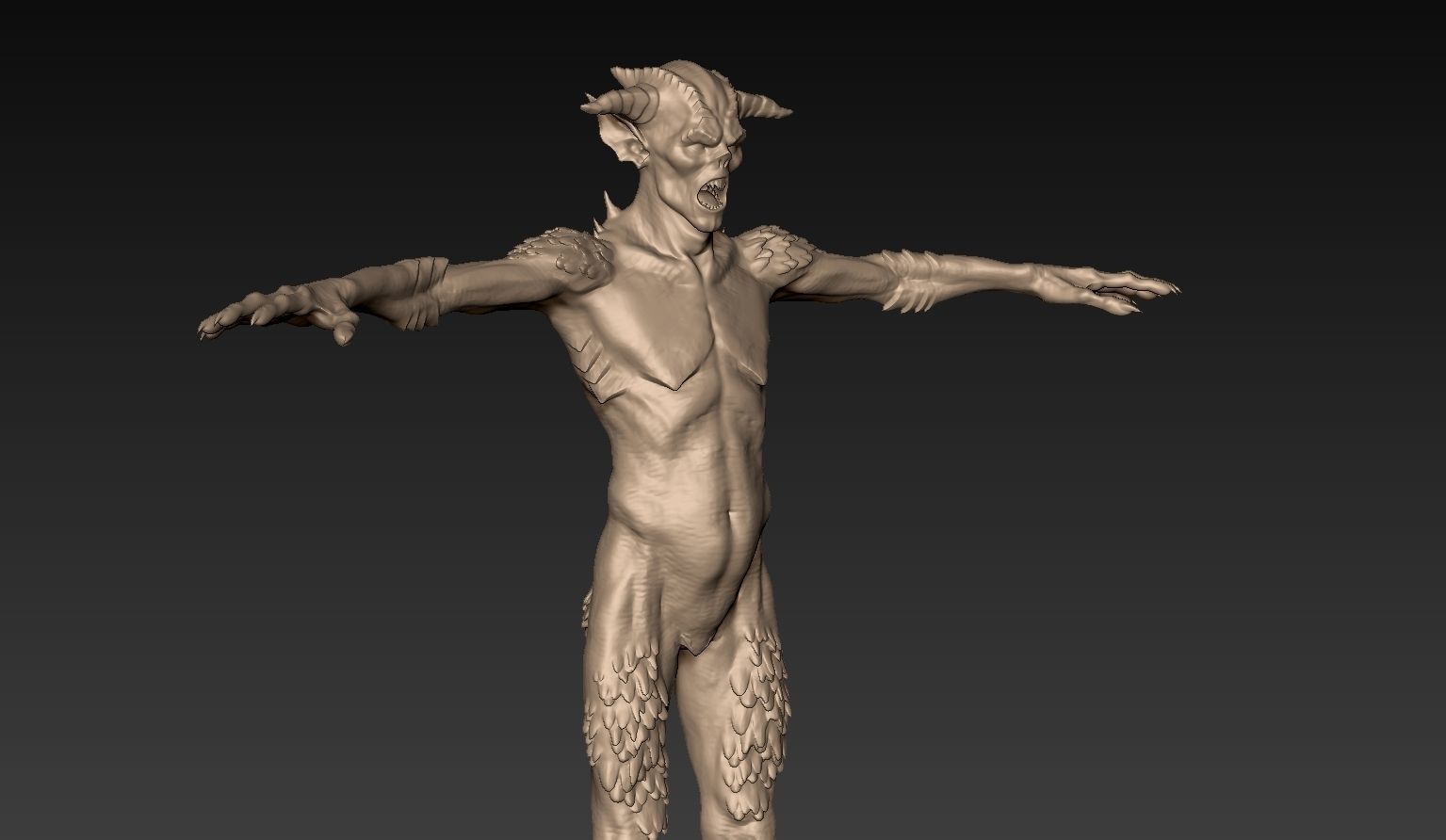 Demon Creature 03 3D model_6
