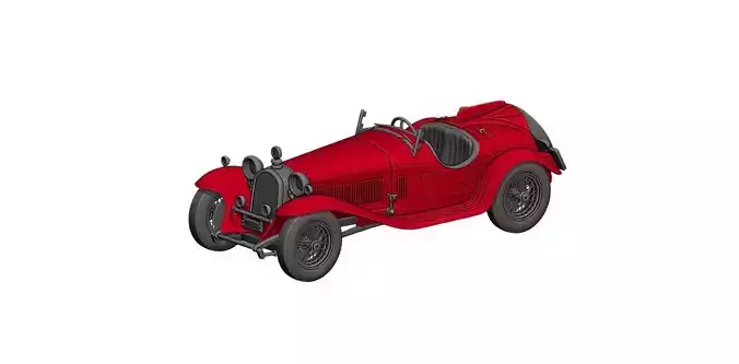 Alfa Romeo 8c 2300 print 3D print model