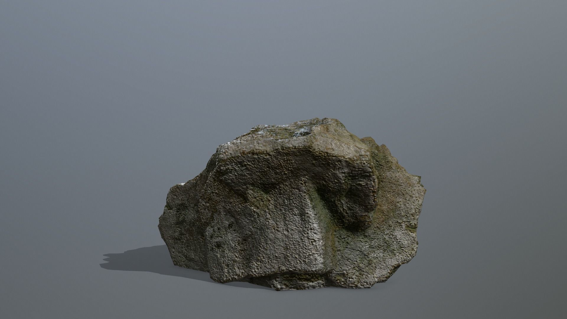Altar Set piece of rock Low-poly 3D model_5