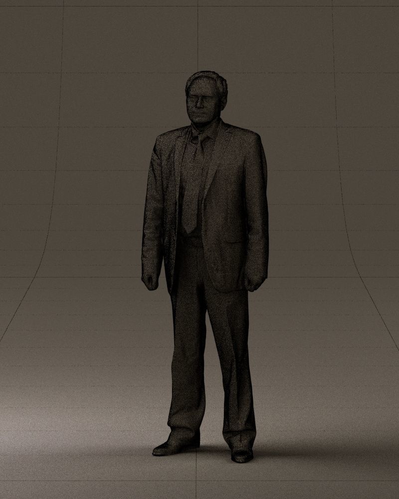 Old man in black suit 0564 3D Print Ready 3D print model_32