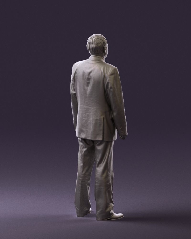 Old man in black suit 0564 3D Print Ready 3D print model_16