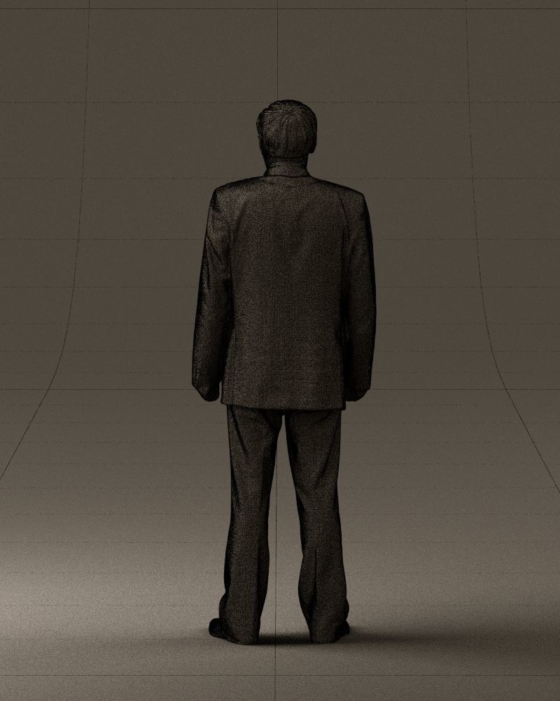 Old man in black suit 0564 3D Print Ready 3D print model_20