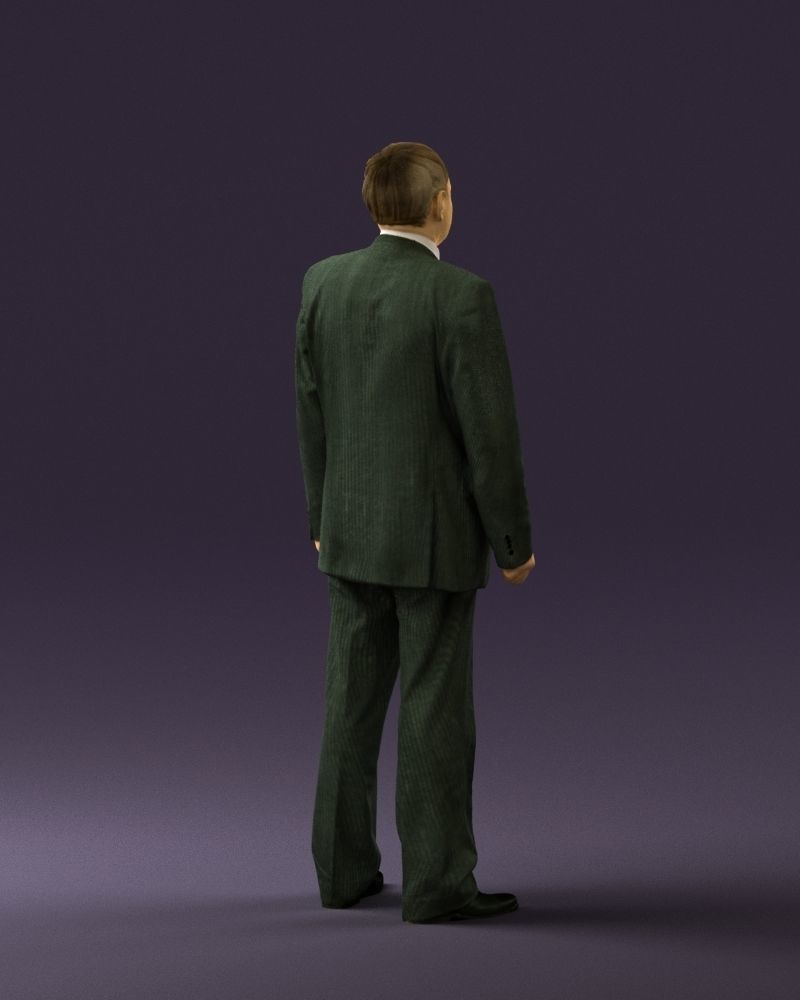 Old man in black suit 0564 3D Print Ready 3D print model_15