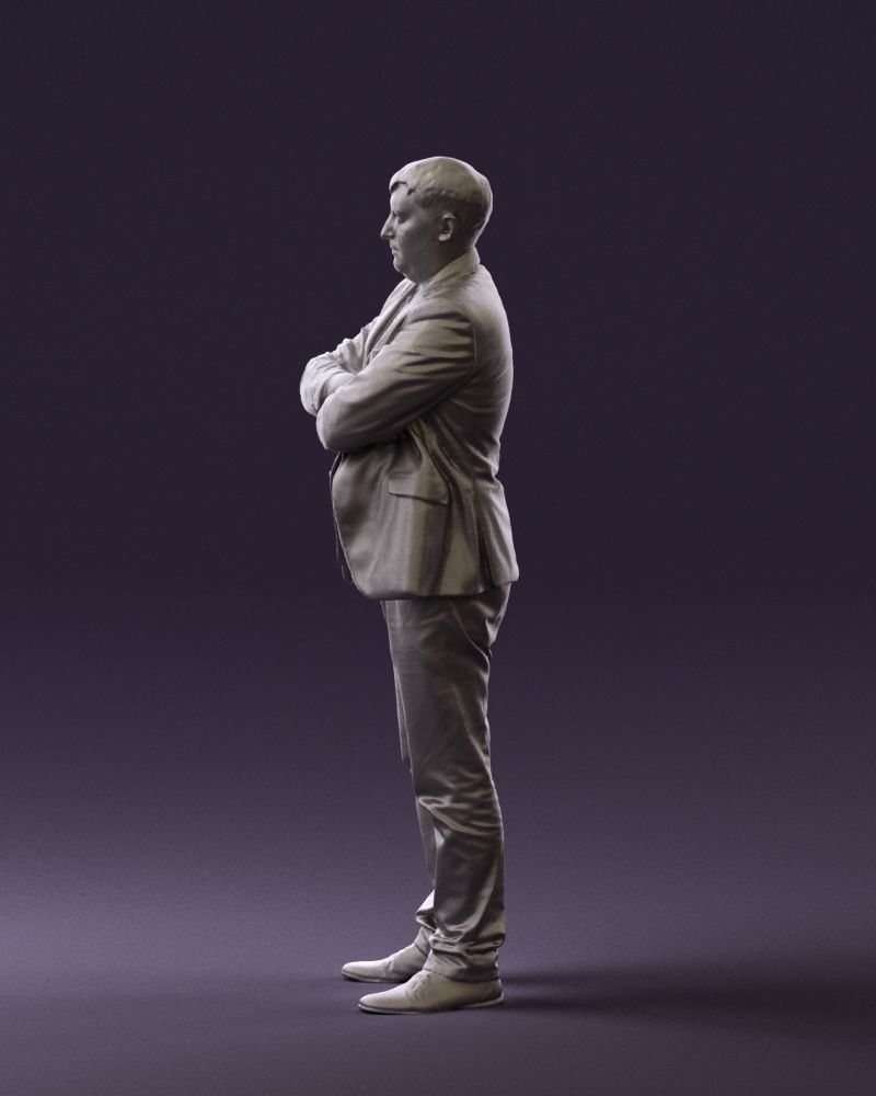Man in black top jeans 0565 3D Print Ready 3D print model_25