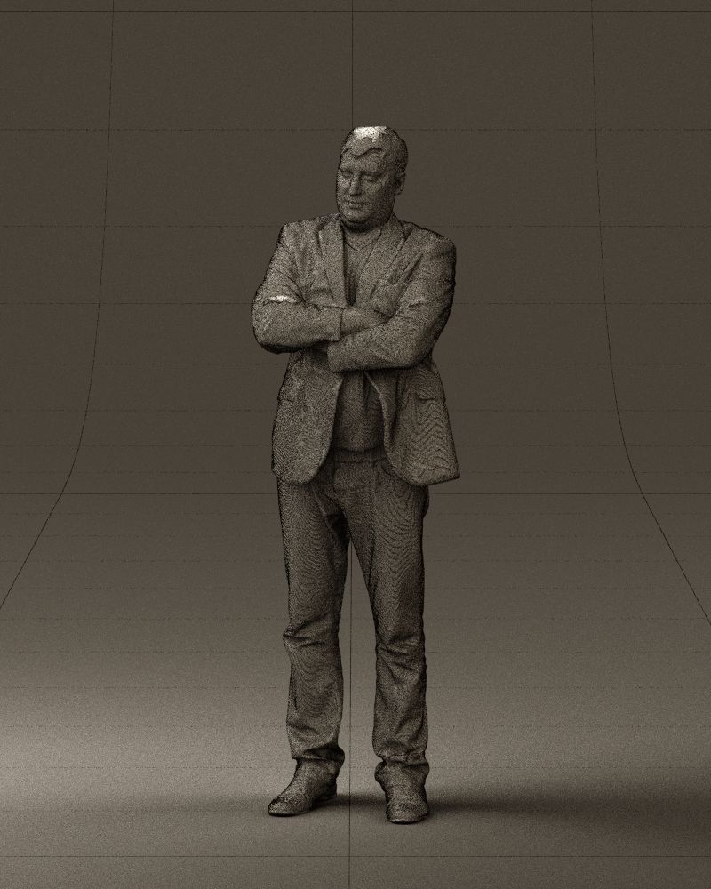 Man in black top jeans 0565 3D Print Ready 3D print model_32