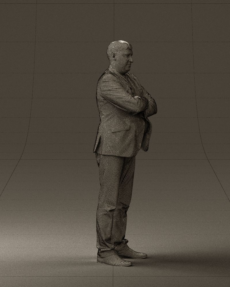 Man in black top jeans 0565 3D Print Ready 3D print model_11
