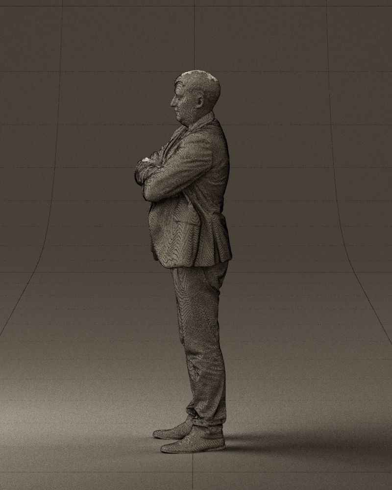 Man in black top jeans 0565 3D Print Ready 3D print model_26