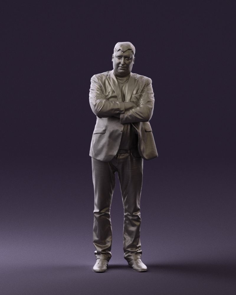 Man in black top jeans 0565 3D Print Ready 3D print model_34