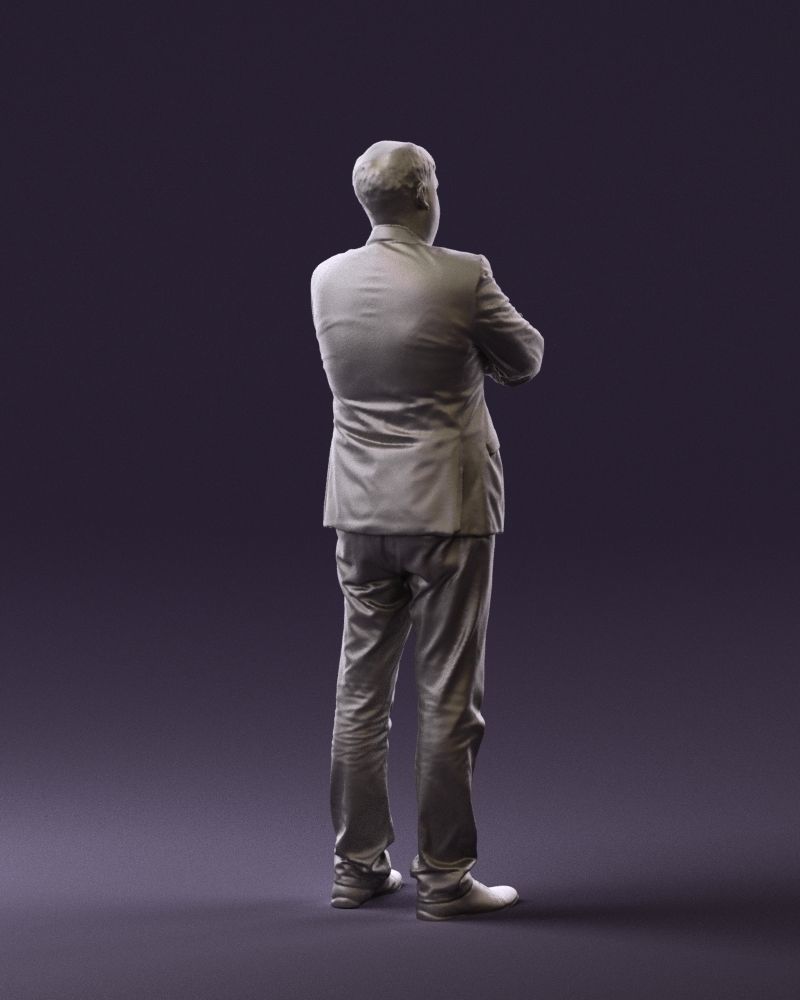 Man in black top jeans 0565 3D Print Ready 3D print model_16