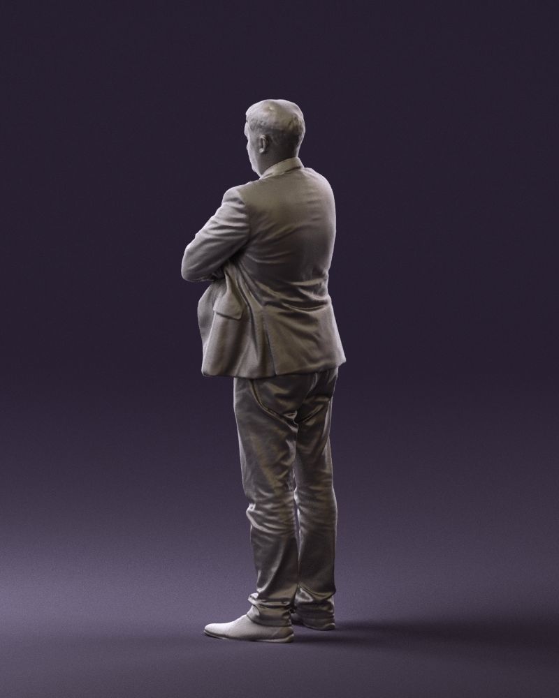 Man in black top jeans 0565 3D Print Ready 3D print model_22