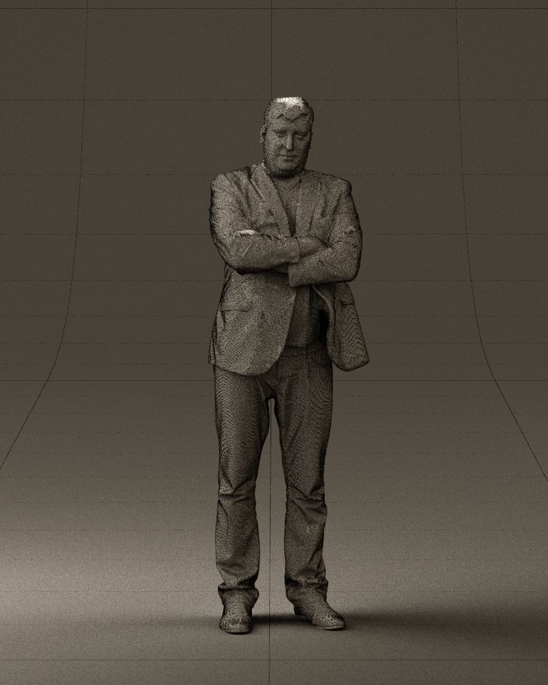 Man in black top jeans 0565 3D Print Ready 3D print model_38