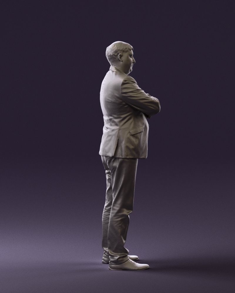 Man in black top jeans 0565 3D Print Ready 3D print model_13