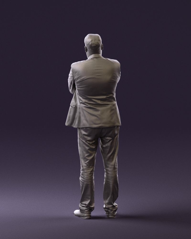Man in black top jeans 0565 3D Print Ready 3D print model_19