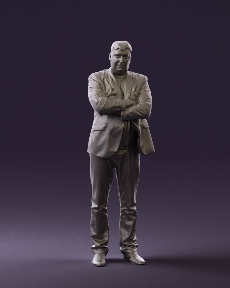 Man in black top jeans 0565 3D Print Ready 3D print model_37