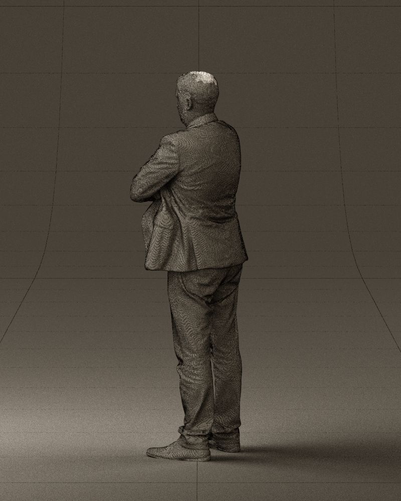 Man in black top jeans 0565 3D Print Ready 3D print model_23