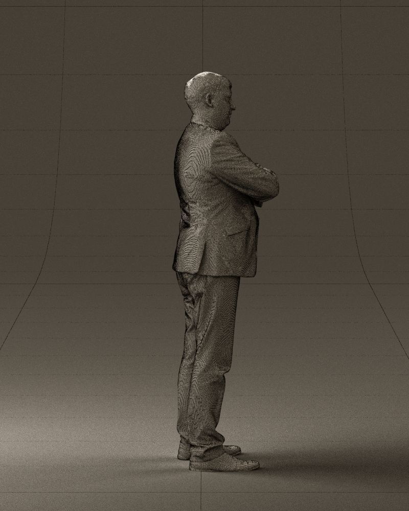 Man in black top jeans 0565 3D Print Ready 3D print model_14
