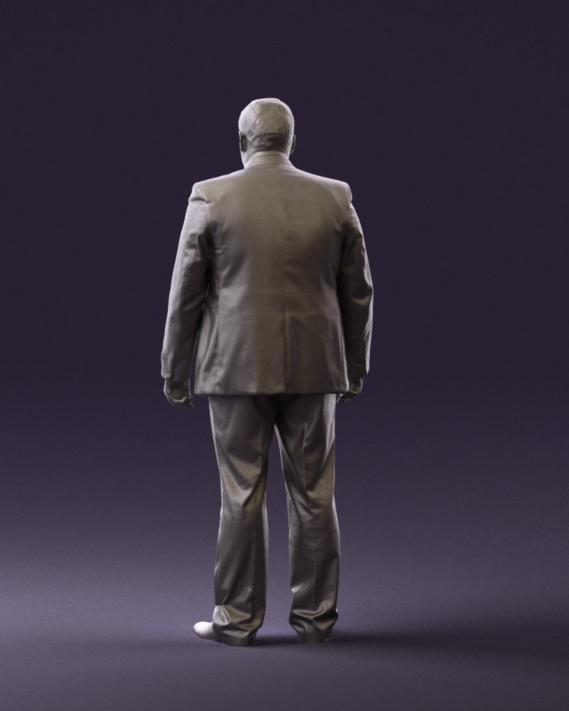 Man in blue suit 0566 3D Print Ready 3D print model_19