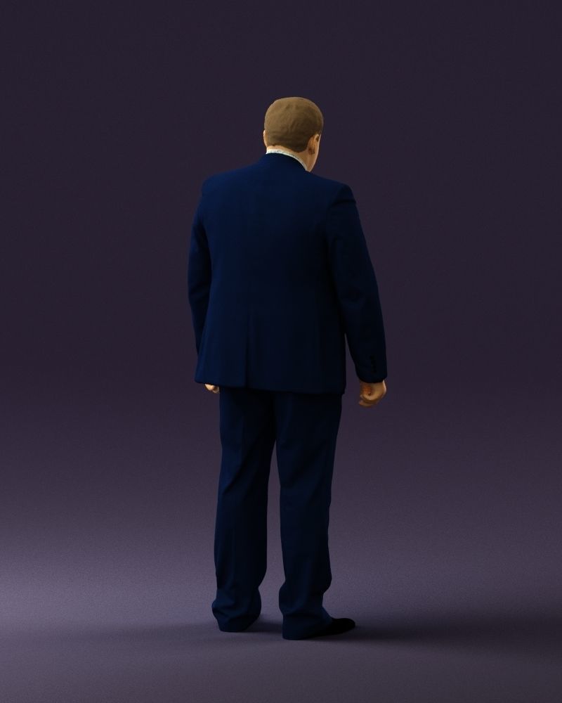 Man in blue suit 0566 3D Print Ready 3D print model_15