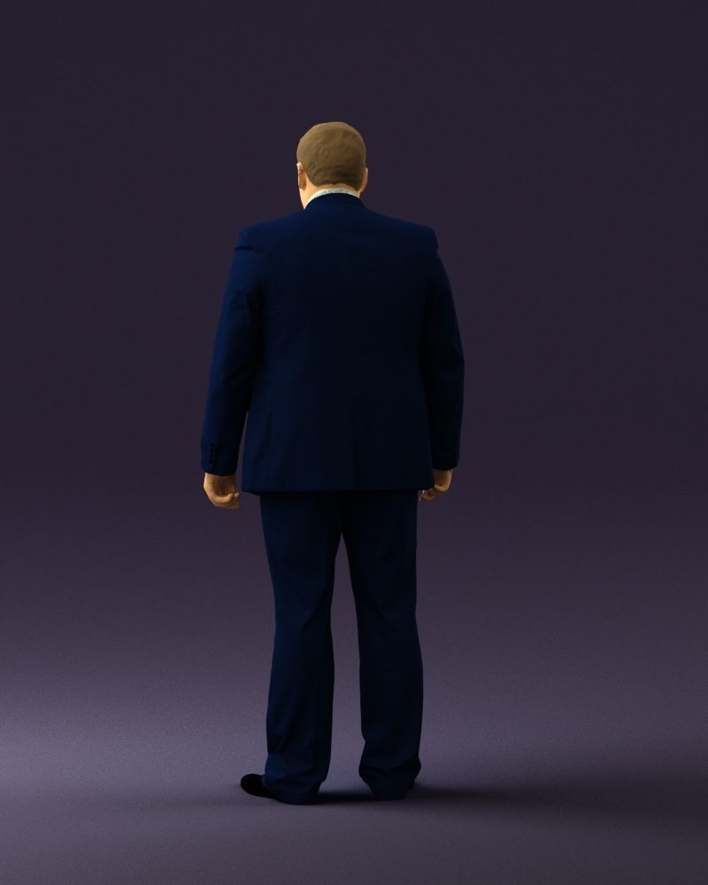 Man in blue suit 0566 3D Print Ready 3D print model_18