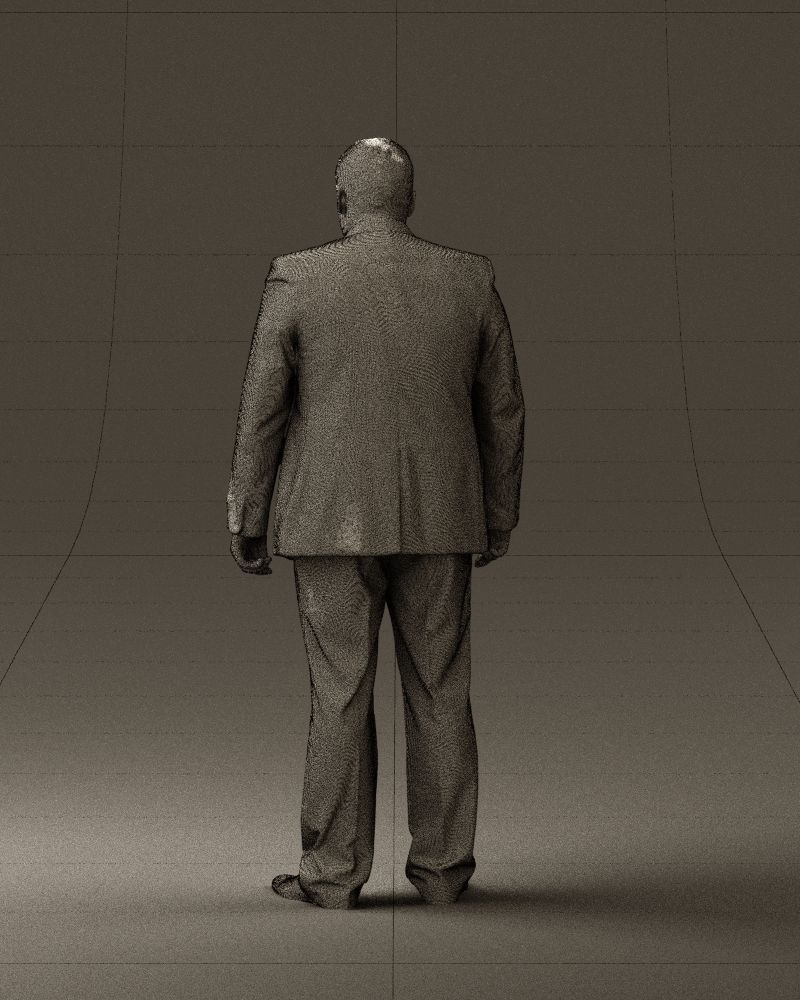 Man in blue suit 0566 3D Print Ready 3D print model_20