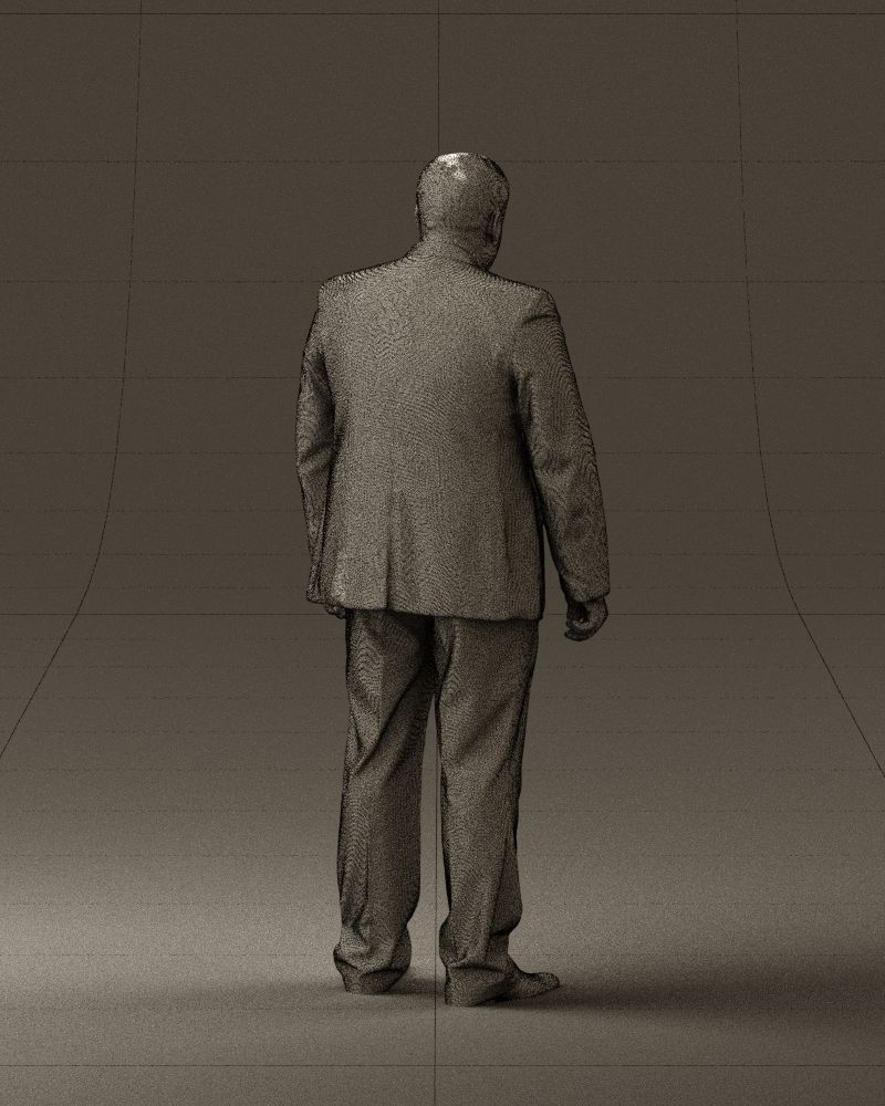 Man in blue suit 0566 3D Print Ready 3D print model_17