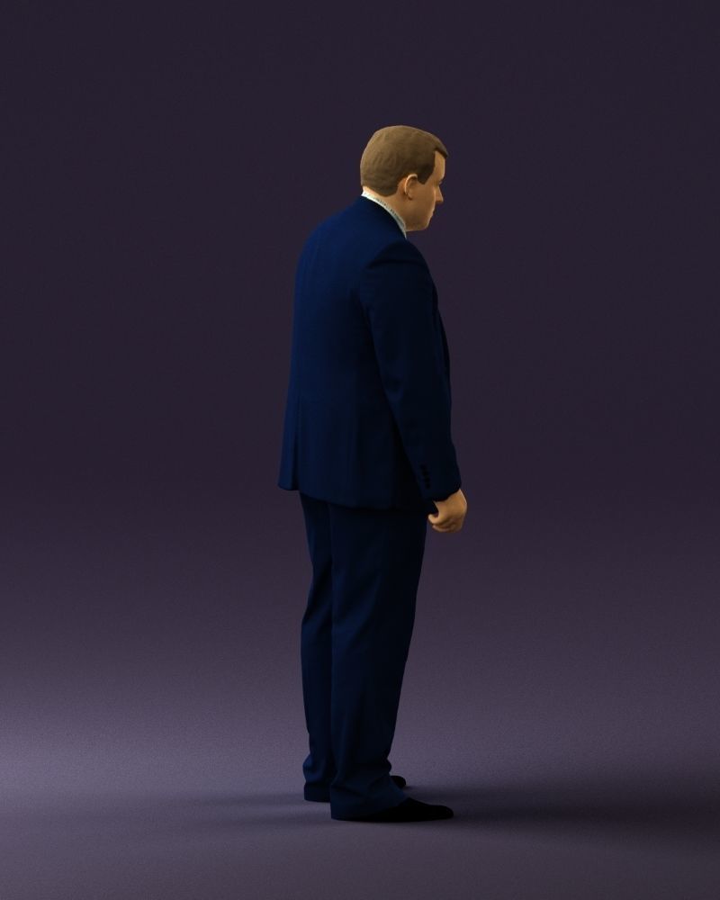 Man in blue suit 0566 3D Print Ready 3D print model_12