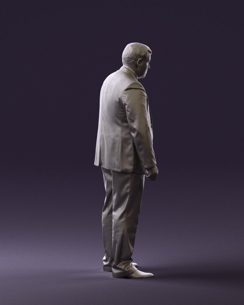 Man in blue suit 0566 3D Print Ready 3D print model_13