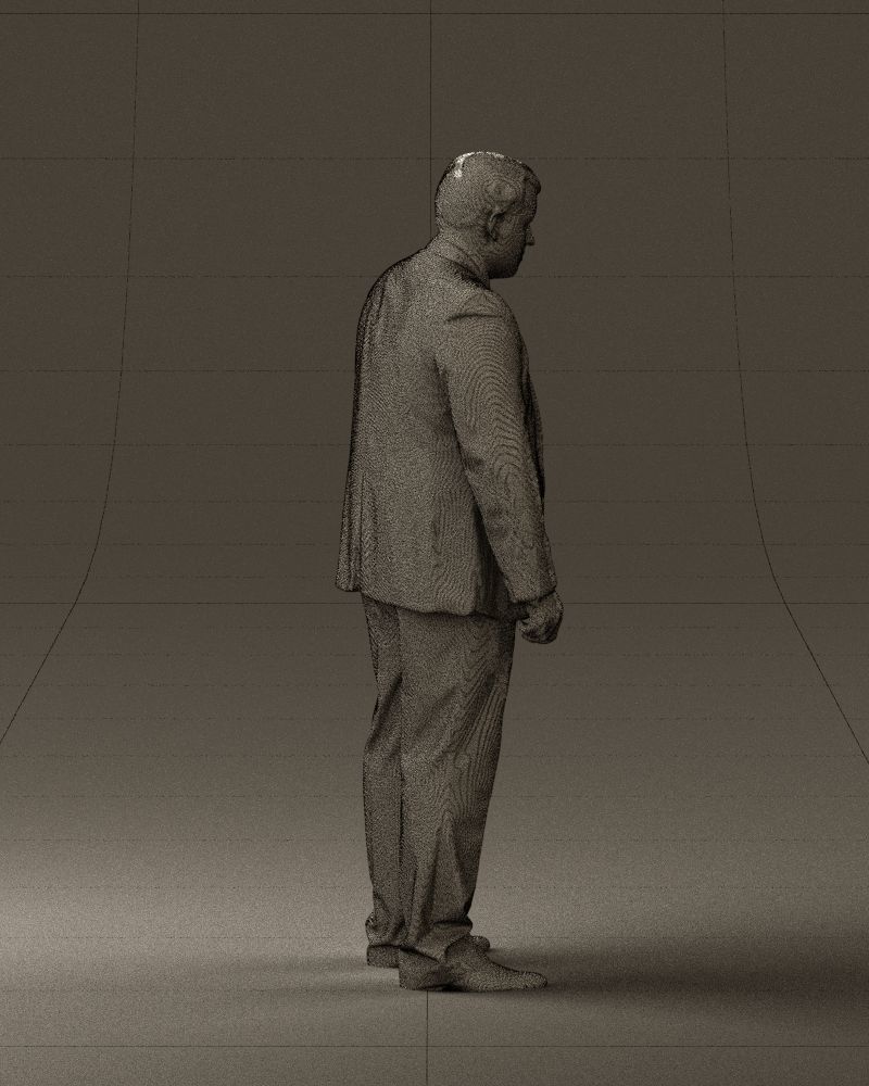 Man in blue suit 0566 3D Print Ready 3D print model_14