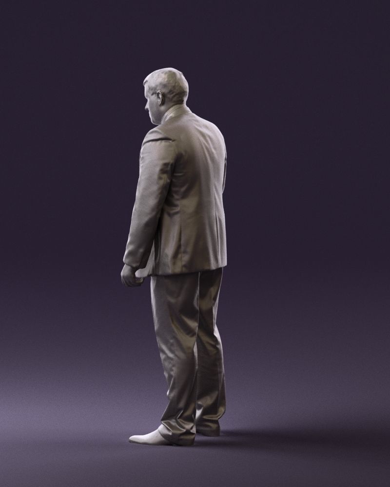 Man in blue suit 0566 3D Print Ready 3D print model_22