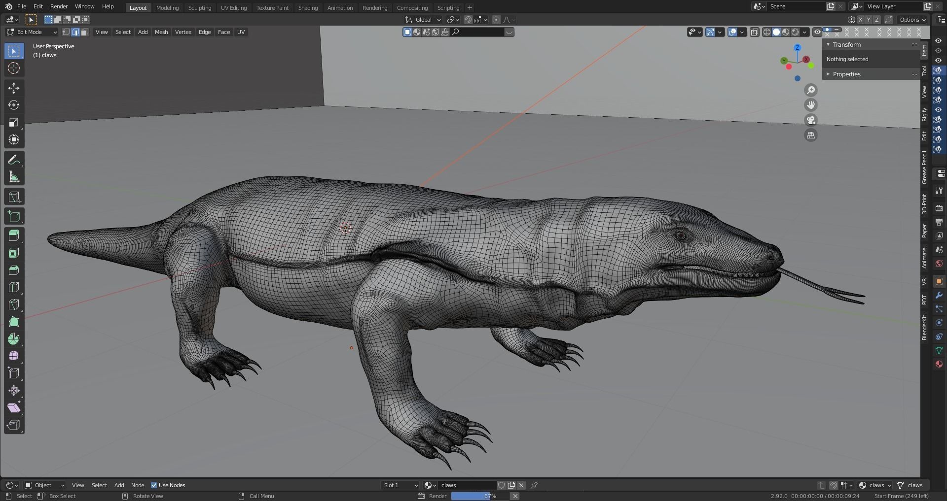 KOMODO DRAGON 3D model_19