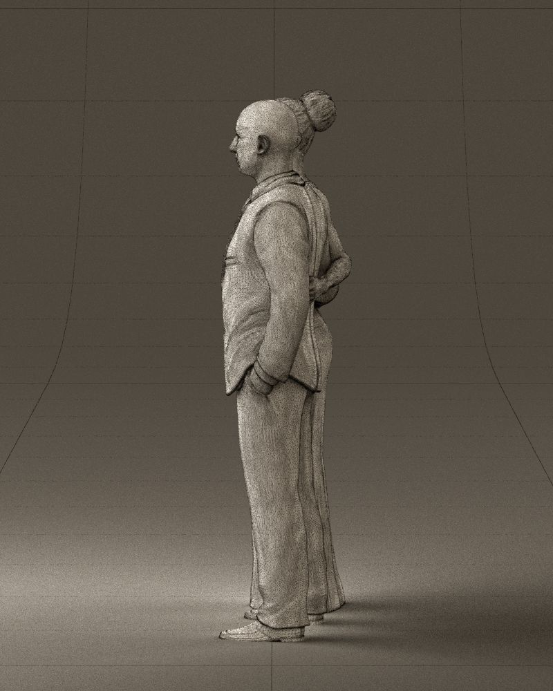 Man and woman in evening dresses  0597 3D model_26