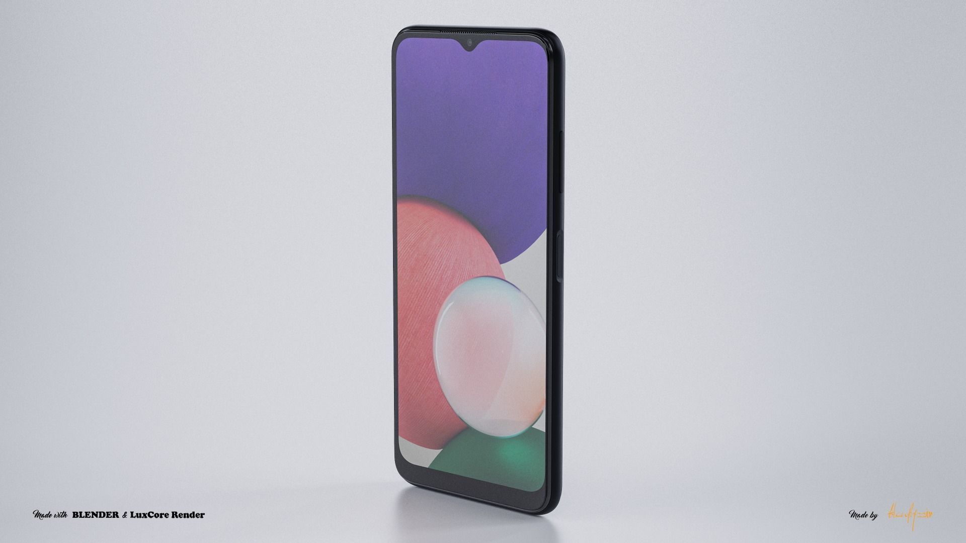 SAMSUNG GALAXY A22 5G 3D model_2