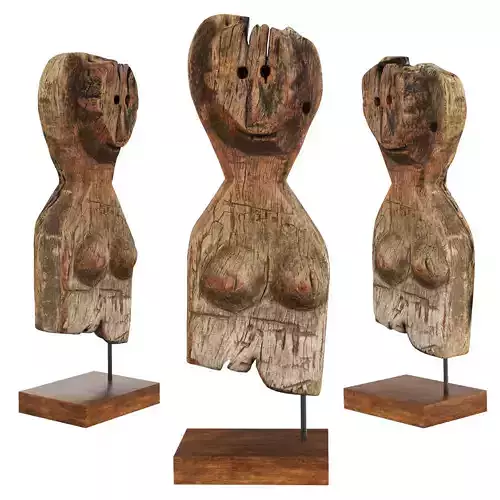 Antique guardian figurine from Nepal