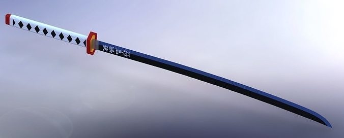 Demon Slayer Giyuu Tomioka Katana Sword   3D print model
