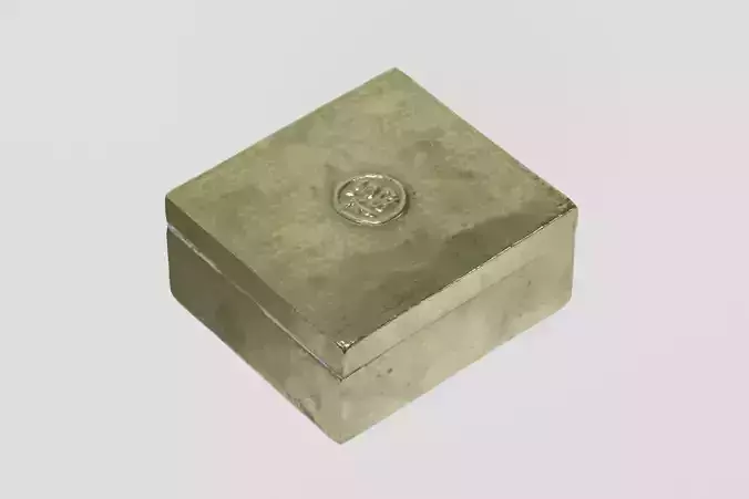 Brass Snuff Box Oriental photogrammetry scan PBR 4K textures
