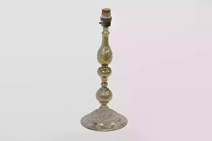 Brass Lamp Victorian Medium  photogrammetry scan PBR 4K textures