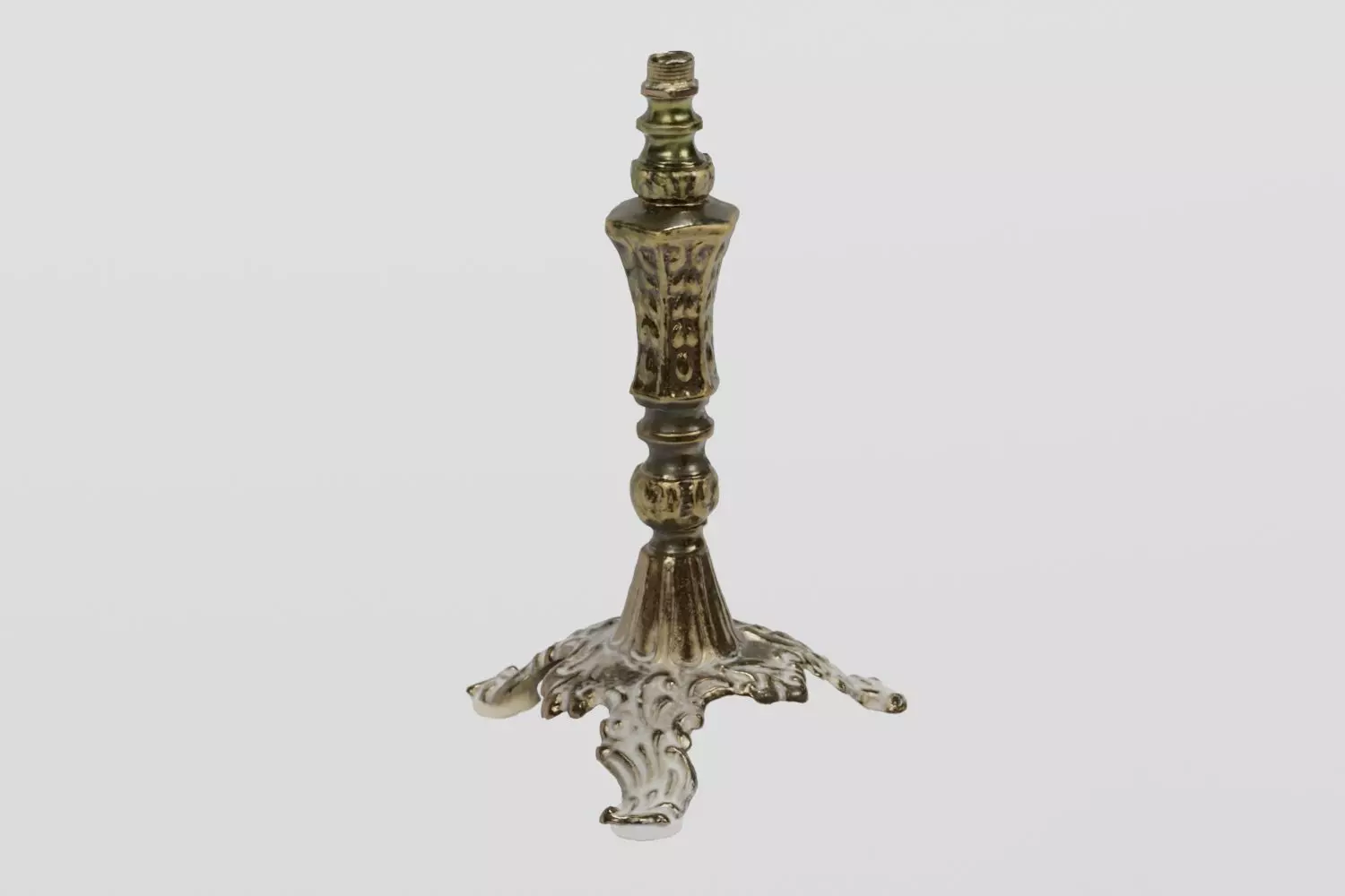 Brass Lamp Victorian Small  photogrammetry scan PBR 4K textures Low-poly 3D model_0