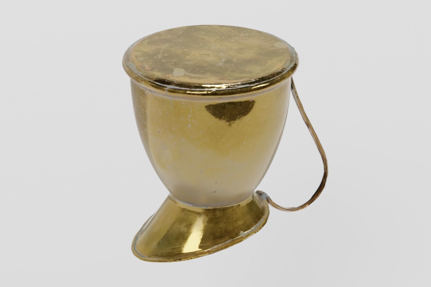 Brass Jug Victorian Medium photogrammetry scan PBR 4K textures Low-poly 3D model_4