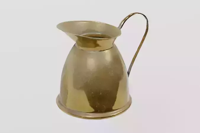 Brass Jug Victorian Medium photogrammetry scan PBR 4K textures