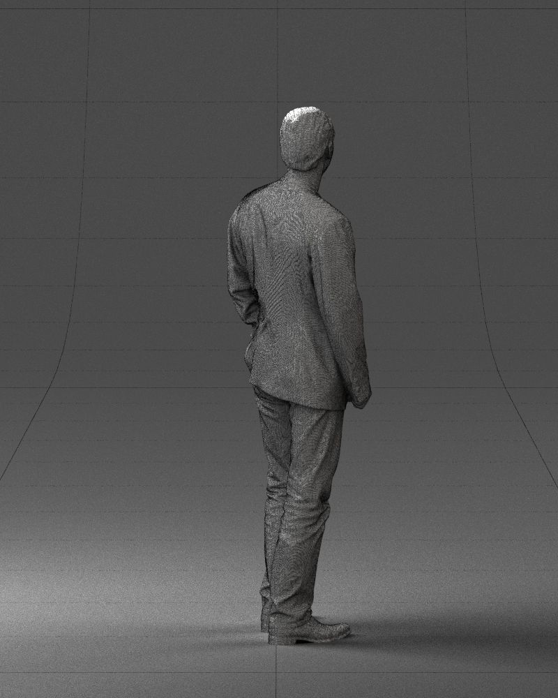 Guy gray blazer and jeans 0616 3D Print Ready 3D print model_23