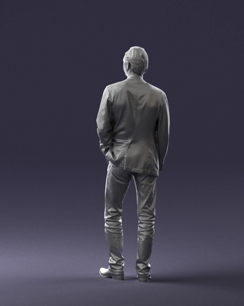 Guy gray blazer and jeans 0616 3D Print Ready 3D print model_16
