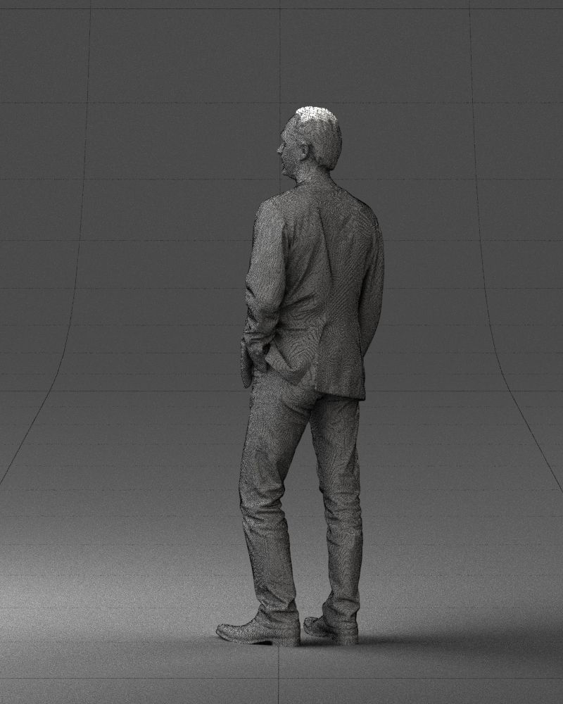 Guy gray blazer and jeans 0616 3D Print Ready 3D print model_14