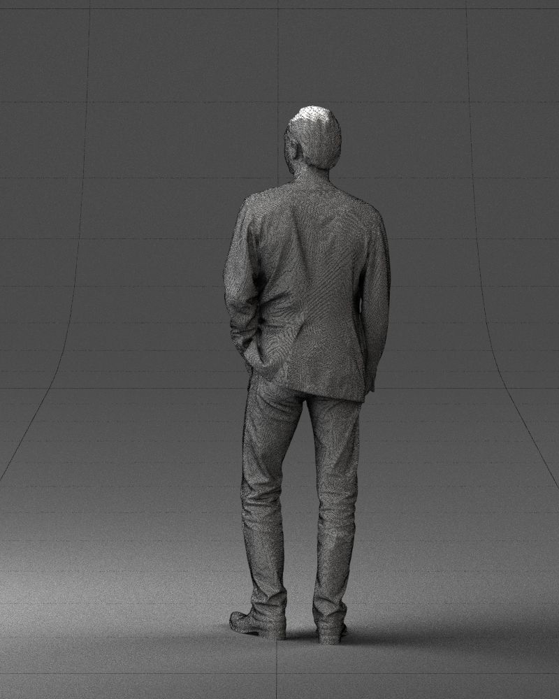 Guy gray blazer and jeans 0616 3D Print Ready 3D print model_17