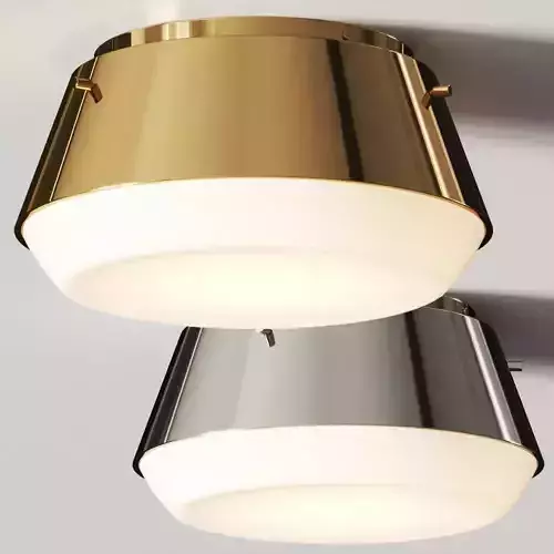 CB2 Exclusive Mari Milk Glass Flush Mount Light