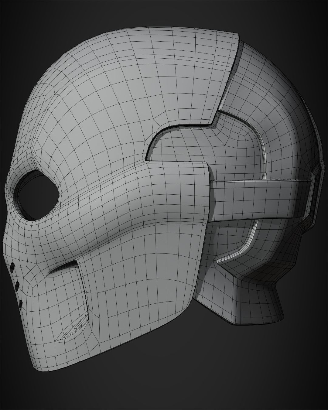 Crossbones Helmet for Cosplay 3D print model_15