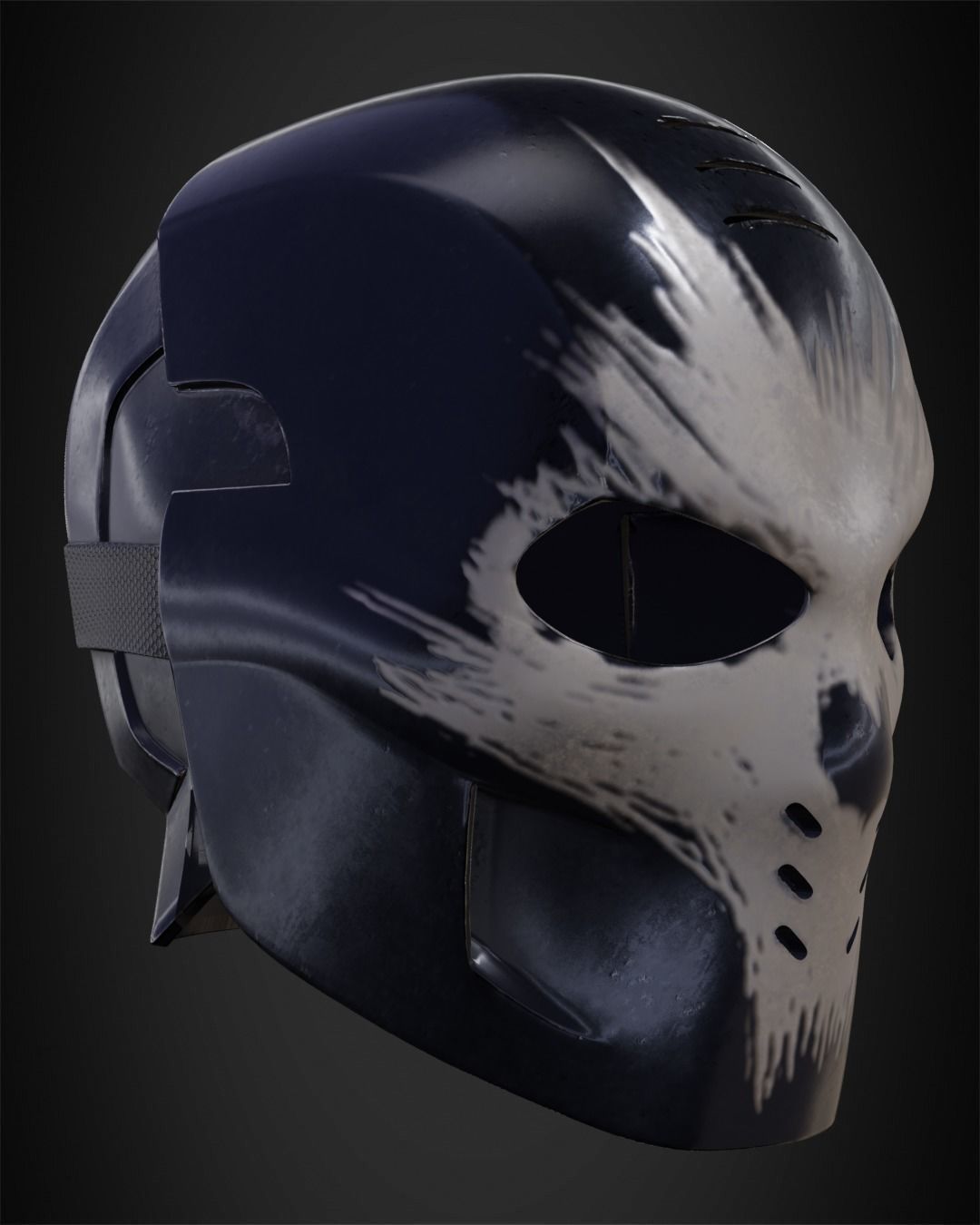 Crossbones Helmet for Cosplay 3D print model_9