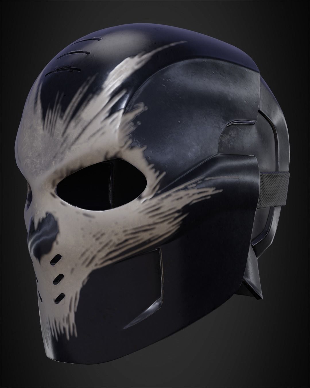 Crossbones Helmet for Cosplay 3D print model_2