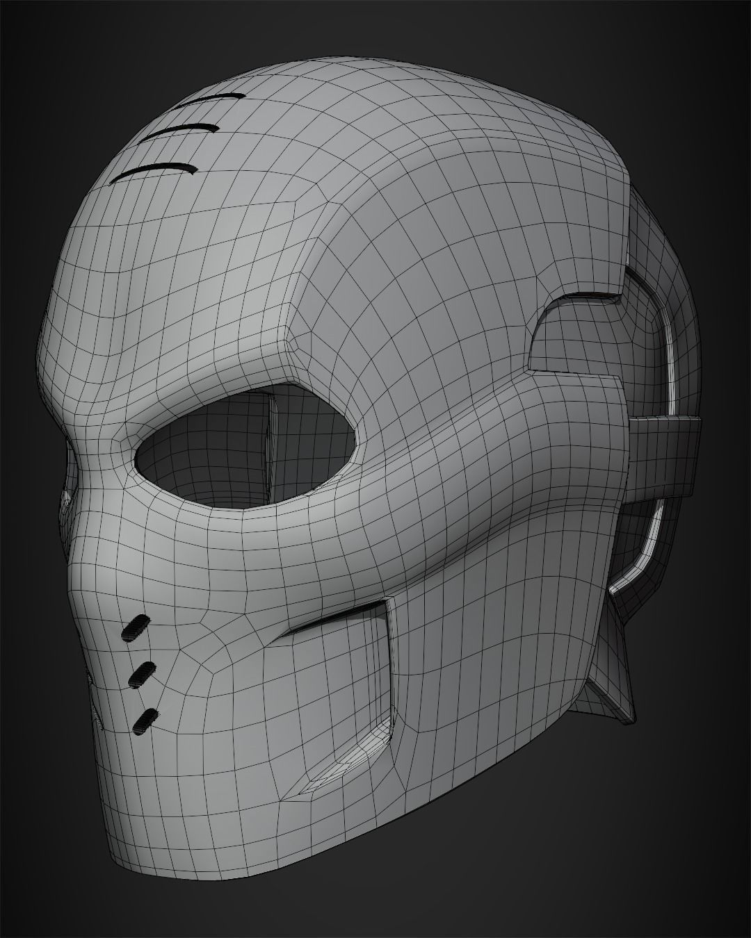 Crossbones Helmet for Cosplay 3D print model_11